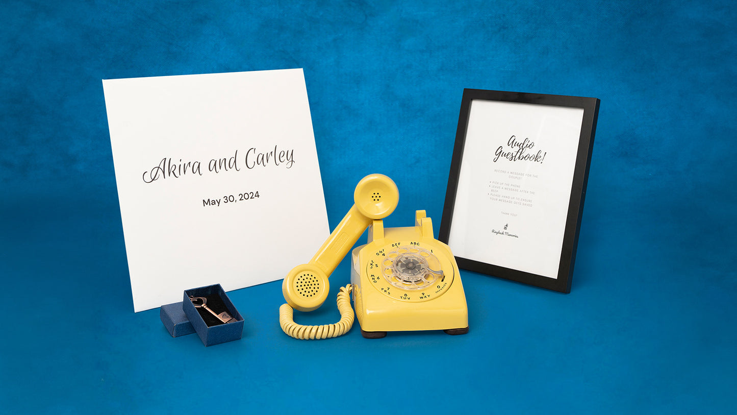 Vibrant Yellow Audio Guestbook